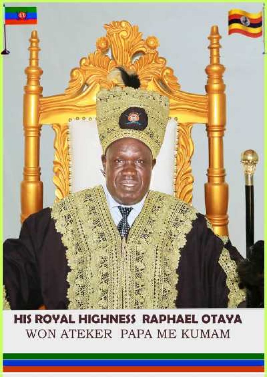 Kumam cultural leader his highnesses  Otaya asks government to construct Kumam Royal palace