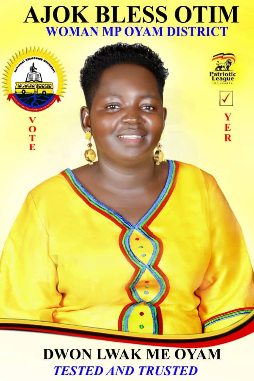 2026: NRM Mobliser Ajok Bless Declares Move to Contest for Oyam Woman MP Seat