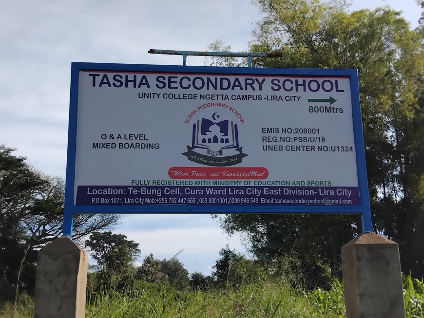 Lira City! Tasha Secondary School Opens  To Address  Poor Performance