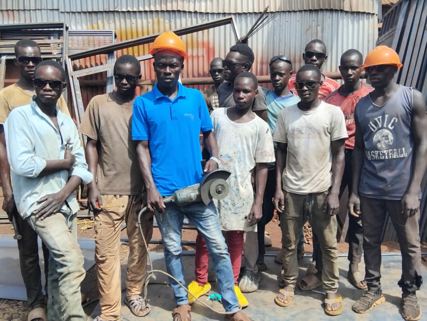 Vibrant   Okello Empowers  Youth With Tech Skills Through His Hope Alive Welding &Metal fabrication Project in Lango